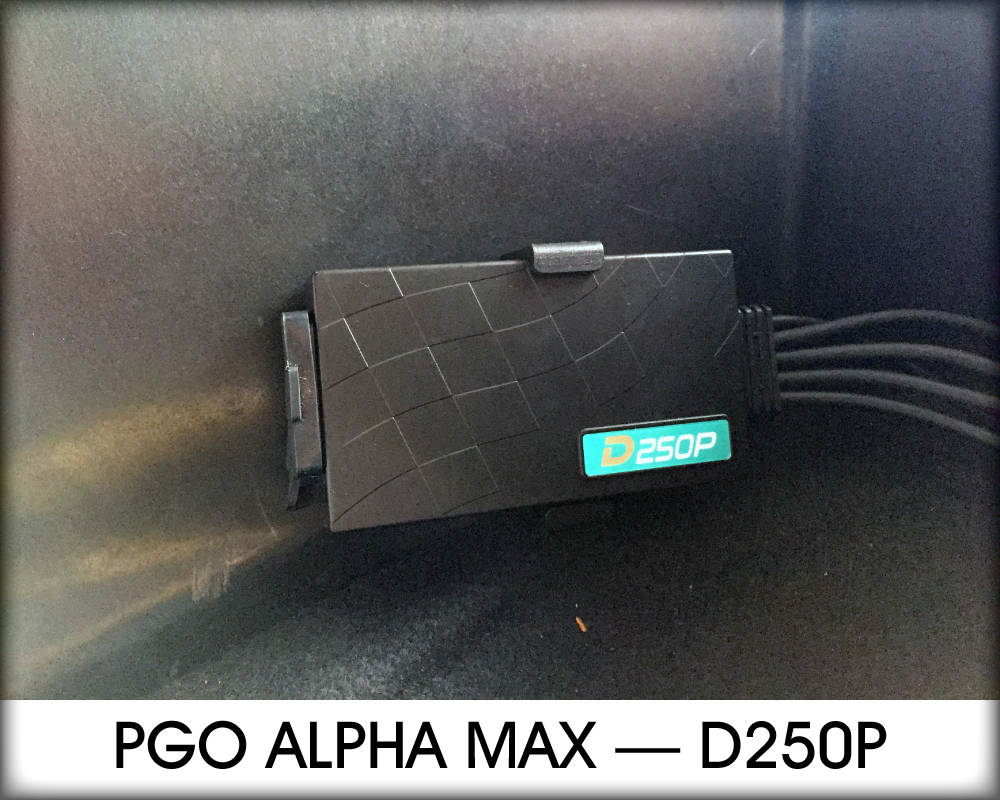 PGO alpha max-d250p installation